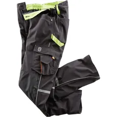 Bild von Softshellhose Terrax Workwear Gr.60 schwarz/limett