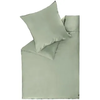 Schöner Wohnen Plain Unifarben Grün 200 x 200 cm + 80 x 80 cm