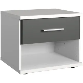 WIMEX Nachtschrank Joker 46 x 38 x 40 cm Grau/Weiß