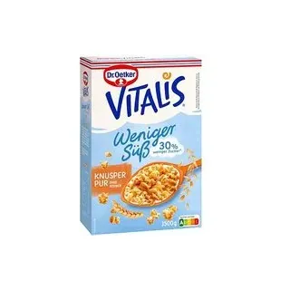 Dr. Oetker Vitalis Knusper Pur weniger süß Müsli 1,5 kg