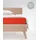Spannbettlaken Mako-Satin 160 x 200 cm rot
