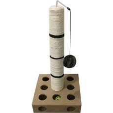 Dehner Katzen-Kratzsäule Tango, ca. 52 x 25.5 x 25.5, Sisal, hellbraun/beige