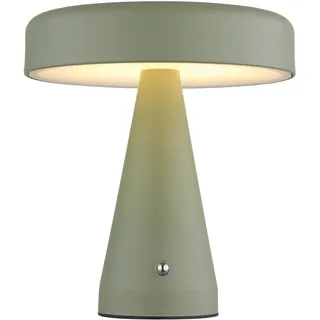 HOMSY BY ANA JOHNSON LED Tischleuchte "NORVA Akkutischleuchte", grün matt, Ø 18cm H: 20cm, Leuchten, Akku-Tischlampe USB-C, CCT, wiederaufladbar, Akku, dimmbar, LED Tischleuchte, Topseller