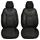 Auto kompatibel mit VW Caddy 4 Fahrer Beifahrer Set ab 2011-2021 Auto Schonbezug Set Autositzbezüge 2er Pack in Schwarz