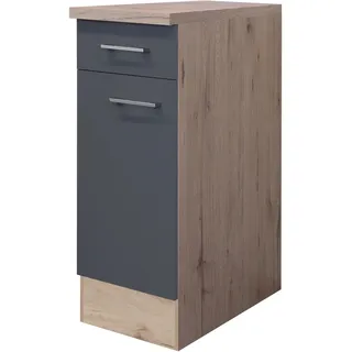 Flex-Well Unterschrank Morena 30 x 85 x 60 cm Grau