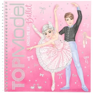 DEPESCHE 13611 TOPModel Ballet - Dress Me Up Stickerbuch mit 24 Seiten vorgedruckter Ballerina Motive zum Selbstgestalten, inkl. 11 Stickerbogen
