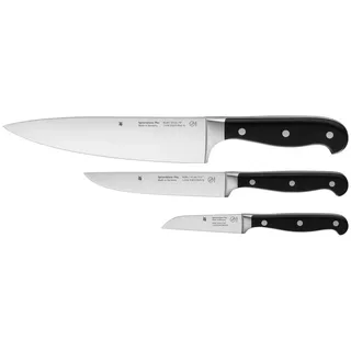 WMF Messerset , Kunststoff , 3-teilig , 18x3x34 cm , Made in Germany , ergonomischer Griff, rostfrei , Kochgeschirr, Küchenmesser, Messersets