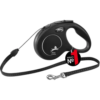 flexi New Classic S Leash 5 m black