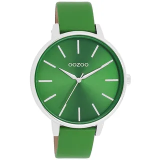 Oozoo Timepieces Analog Leder grün UOC11297