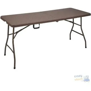 Tisch Rechteckig IN Hdpe Klappbar Und Verschließbar Happy Hour Brown CM 74