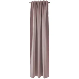 Wärmeschutzvorhang , Rosa , Textil , Uni , 140x245 cm , für Stange und Schiene geeignet, Lärmschutz, mit Kombiband , Heimtextilien, Vorhänge, Fertigvorhänge, Thermovorhänge