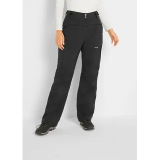 Thermohose BONPRIX, Damen, Gr. 46, N-Gr, schwarz, Obermaterial: 100% Polyester. Futter: 100% Polyester. Wattierung: 100% Polyester, regular fit, Hosen Thermohose, windabweisend, wasserdicht, Regular Fit, sportlicher Stil