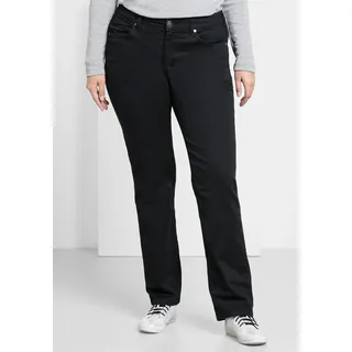 Sheego Stretch-Hose »Hose elastische Twill-Qualität«, elastische Twill-Qualität, schwarz