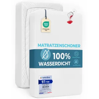 Dreamzie Matratzenschoner 200x200 cm Wasserdicht - Matratzenschutz Weich, Hypoallergen und Atmungsaktiv – Oeko-Tex Zertifiziert