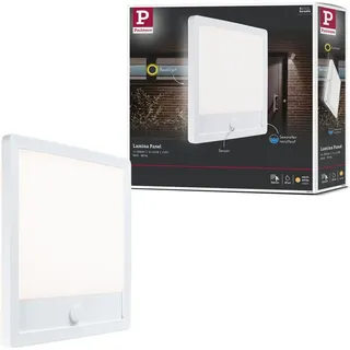 Paulmann LED Außenpanel Lamina Bewegungsmelder IP44 eckig 250x250mm 3000K 14,5W 950lm 230V Weiß