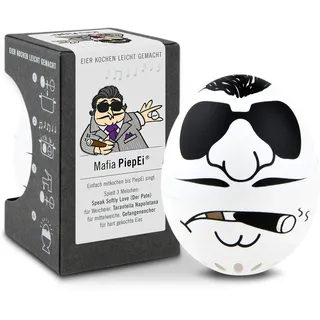 Mafia PiepEi - Singende Eieruhr zum Mitkochen - Eierkocher für 3 Härtegrade - Der Pate - Lustiges Kochei - Musik Eggtimer - Brainstream