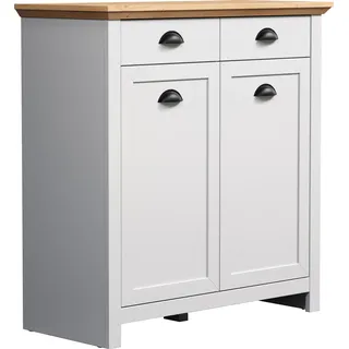 trendteam Kommode Landside Sideboard Anrichte Schuhschrank grau 91x95x41 cm - Hellgrau