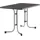Klapptisch 115 x 70 x 72 cm Graphit/Schieferdekor Anthrazit