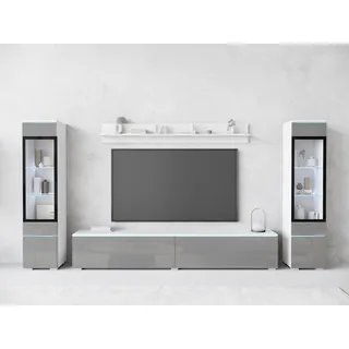 Home Affaire INOSIGN Wohnwand »VERA II« Komplett-Set, 4 Stk. tlg., grau