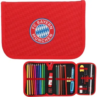 FC Bayern München Schüleretui Logo 32-teilig - Rot