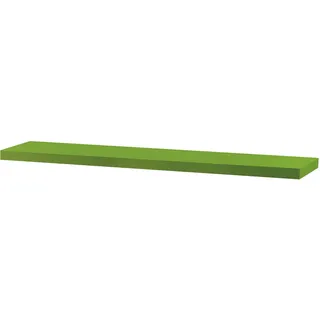 Wandregal 120 cm, MDF, Farbe grün matt, in Schutzfolie verpakt P-002 GREEN - Grün