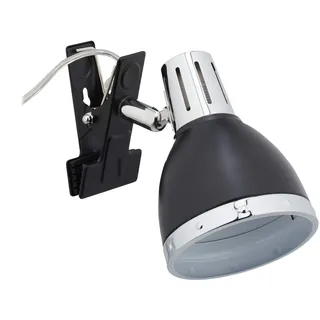 Relaxdays Klemmspot Retro Schwarz