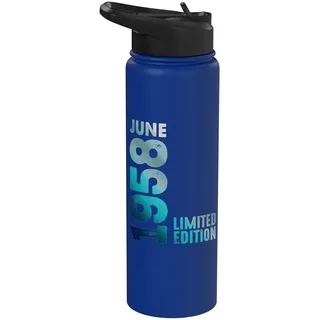 Limitierte Auflage 1958 Juni 1958 Vintage 1958 Retro Cool 1958 Stainless Steel Insulated Water Bottle