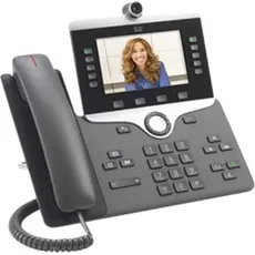 Cisco 8865 IP-Telefon Holzkohle 5 Zeilen WLAN, Telefon, Grau