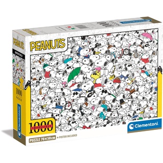 CLEMENTONI - 39804 - Impossible Peanuts - Puzzle 1000 Teile Für Erwachsene Und Kinder 14 Jahren, Geschicklichkeitsspiel Für Die Ganze Familie