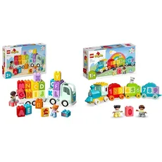 LEGO DUPLO Town ABC-Lastwagen, Lernspielzeug & DUPLO Zahlenzug - Zählen Lernen, Zug Spielzeug, Lernspielzeug für Kinder ab 1, 5 Jahren, Baby Spielzeug für Mädchen und Jungen 10954