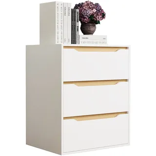 VCM Nachtschrank Malira 65 x 48 x 0 cm Weiß