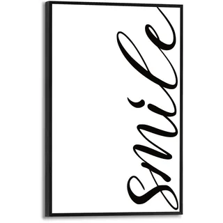 Reinders! "Lächle", schwarz (farbe bild(er): schwarz, weiß), - 20 x 30 cm - Smile