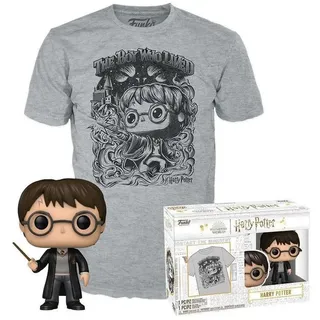 Funko POP! & Tee: Vinyl Figur T-Shirt Set Harry Potter (FL) Größe L