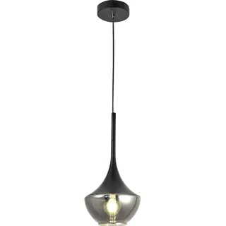 Fabas Luce Pendelleuchte , Schwarz , Metall, Glas , 200 cm , ISO 9001 , höhenverstellbar , Lampen & Leuchten, Leuchtenserien