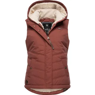 Steppweste RAGWEAR "Steppweste Hesty", Damen, Gr. L, rot (terracotta22), Obermaterial: 100% Polyester PES.  Futter: 100% Polyester PES. 100% Polyester PES., Westen Steppweste