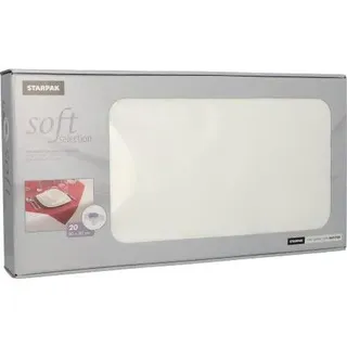 Papstar Tischdecke soft selection 82332 80 x 80 cm Weiß