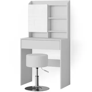 Vicco Schminktisch Laura Weiß 70 cm mit Hocker