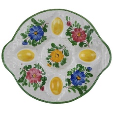 Eierplatte Blumen Keramik Vintage/Retro-Stil