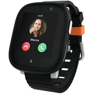 XPLORA X6 Play 4G 42,4 mm Kunststoffgehäuse schwarz Silikonarmband schwarz One Size