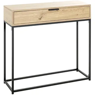 Haku-Möbel Eiche Konsolentisch 80,0 x 28,0 x 77,0 cm schwarz