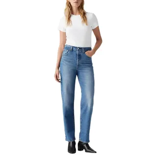 Levi's Damen Ribcage Straight Ankle Jeans,Dance Around,29W / 27L