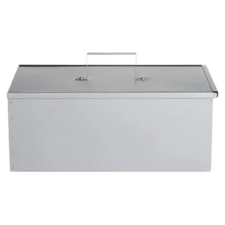Mustang Mustang Räucherbox Edelstahl 45 x 25 x 21cm, Smoker Box, Räucherschrank klein - Silber