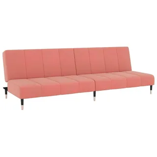 vidaXL Schlafsofa 2-Sitzer Rosa Samt