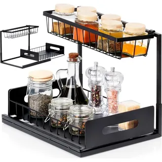 Zweistufiges Küchenregal aus Metall