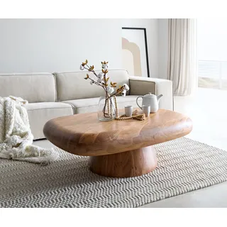 DELIFE Couchtisch Maskat 120x90 cm Akazie Natur - Hellbraun