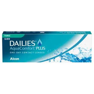 Dailies AquaComfort Plus Toric | 30 Stk | CYL -0.75 | ACHSE 180 | -2.75 dpt | Weiche Tageslinsen für Astigmatismus. Konstantes und klares Sehen und stabiler Tränenfilm. Mit BC 8.8 mm und DIA 14.4 mm