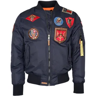 Top Gun Pilot, Textiljacke - Dunkelblau - 3XL