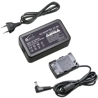 Glorich ACK-E6 Ersatz-AC-Adapter für Digitalkamera Canon EOS 5DS, 5DS R, 5D Mark II, 5D Mark III, 5D Mark IV, 60D, 60Da, 6D, 70D, 7D, 7D Mark II, 80D, 90D, EOS R Voll Decodiert