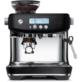 Sage The Barista Pro Kaffeemaschine trüffelschwarz inkl. Milchkännchen und Tamper