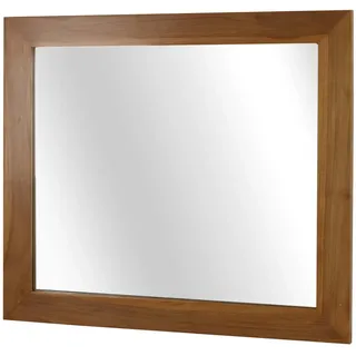 MCW Teak-Wandspiegel Braun , Holz , Teakholz , 80x71x3 cm , Spiegel, Wandspiegel